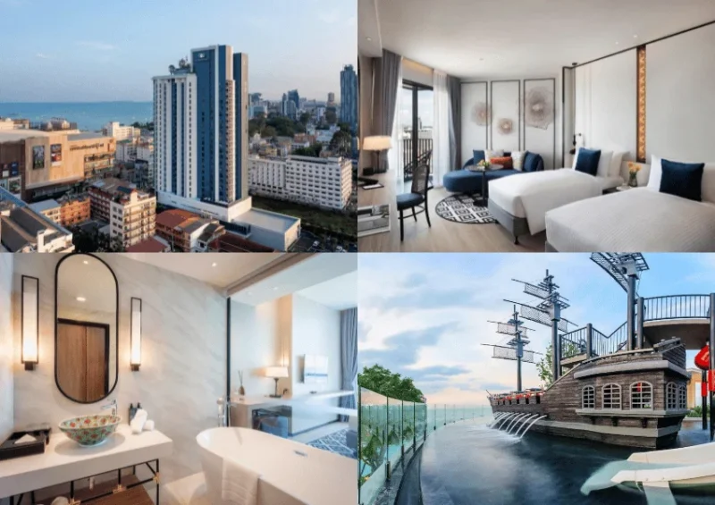 10 ที่พักพัทยา [year] ที่พักในเมืองพัทยา ถ่ายรูปสวย 2568 มีสวนน้ำ สระว่ายน้ำ